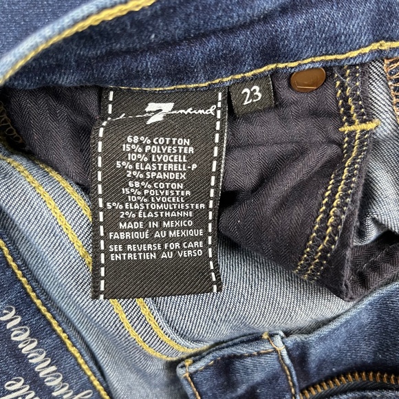 7 For All Mankind Skinny Blue Jeans Pants Denim ((size 23)) - Picture 7 of 8